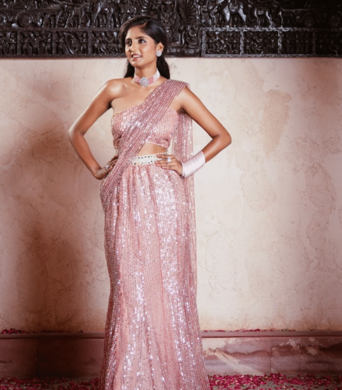 Oversize blazer with side tie